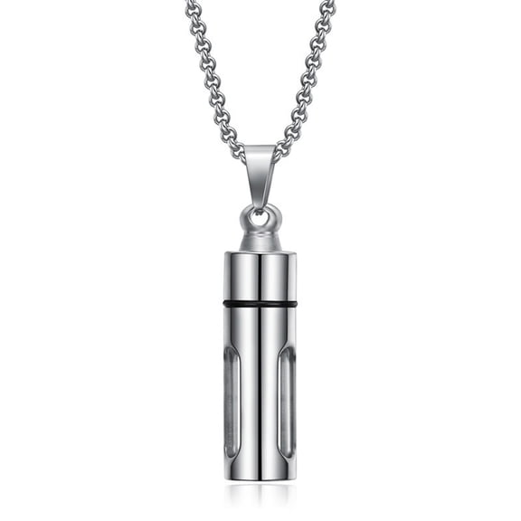 Decorative Cremation Urn Necklace Jewelry Bottle Memorial Necklace Diffuser Clavicle Chain for Women