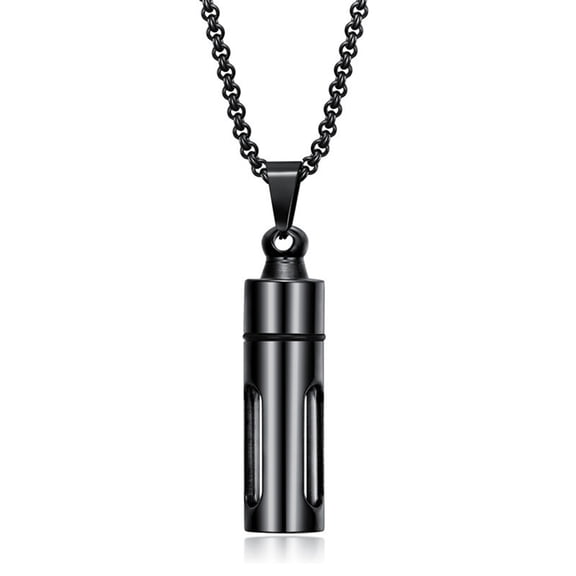 Decorative Cremation Urn Necklace Jewelry Bottle Memorial Necklace Diffuser Clavicle Chain for Women