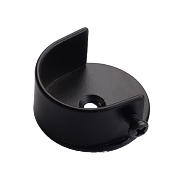 Decorative Curtain Pole Finials Push Fitting insert Window Rod Ends Black