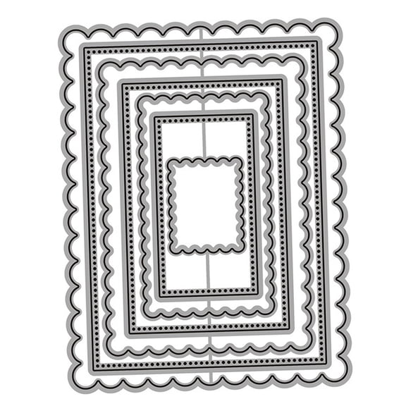 Decorative Cutting Dies Frames Die Cuts Stencil Metal DIY Card Making Album