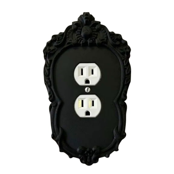 Decorative Dark Styles Switches Plate Cover Easy Install Plastic Panel Socket & Switches Decorative Panel Frame For Bedroom