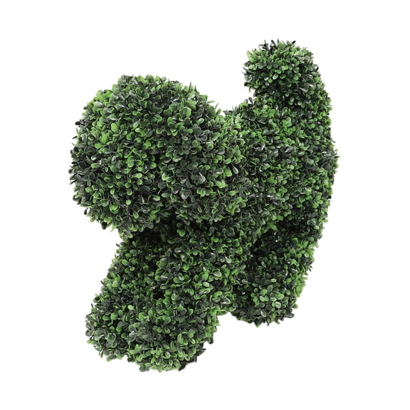Decorative Decorations for Easter Gifts, Dog Topiary & Easter Dog Decor Courtyard Decoration, Simulation Green Rabbit Topiary for Indoor & Outdoor Home & Mall Display