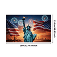 thumbnail image 1 of Decorative Design American Flag Statue of Liberty Banner Patriotic Celebration Theme for Independence Day National Holiday Outdoor Event, 1 of 8