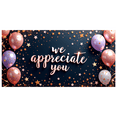 thumbnail image 1 of Decorative Design Appreciation Banner Gold Glitter Thank You Balloon Decoration for Employee Recognition Office Events Party Celebration, 1 of 7