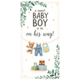 thumbnail image 1 of Decorative Design Baby Shower Banner Sweet Baby Boy Teddy Bear Clothesline for Baby Shower Newborn Celebration Indoor Decoration, 1 of 8
