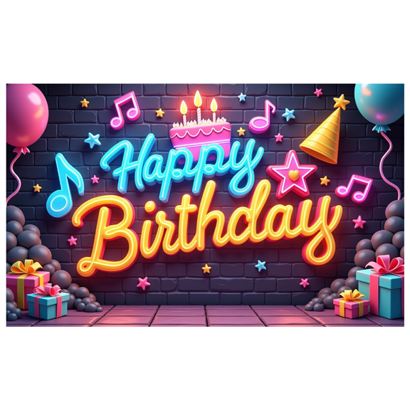 Decorative Design Banner Balloon Decoration Cake Decoration Party Backdrop for Birthday Party Kids Celebration Event