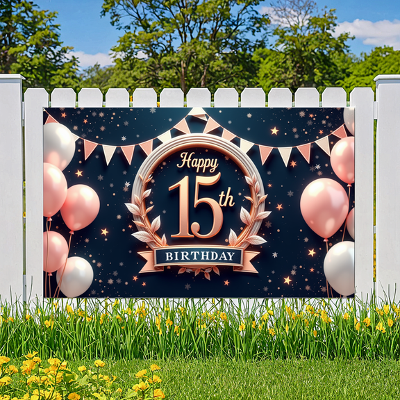 Decorative Design Banner Balloon Decoration Party Backdrop Celebration Banner for Birthday Party Indoor Decoration Photo Shoot