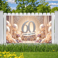 thumbnail image 1 of Decorative Design Banner Colorful Balloons Party Decoration Rose Flowers Celebration Banner for 60th Birthday Party Indoor Celebration Photo Shoot, 1 of 9