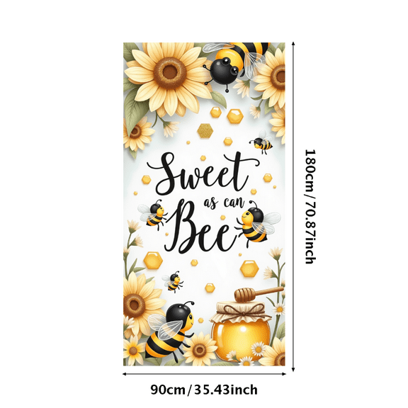 Decorative Design Bee Theme Decorative Flowers Sweet as can Bee Banner for Kids Party Spring Celebration Baby Shower