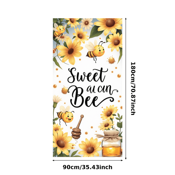 Decorative Design Bee Theme Decorative Flowers Sweet as can Bee Banner for Kids Party Spring Celebration Baby Shower
