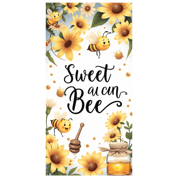 Decorative Design Bee Theme Decorative Flowers Sweet as can Bee Banner for Kids Party Spring Celebration Baby Shower