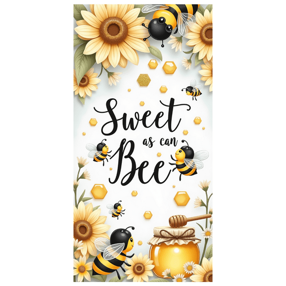Decorative Design Bee Theme Decorative Flowers Sweet as can Bee Banner for Kids Party Spring Celebration Baby Shower