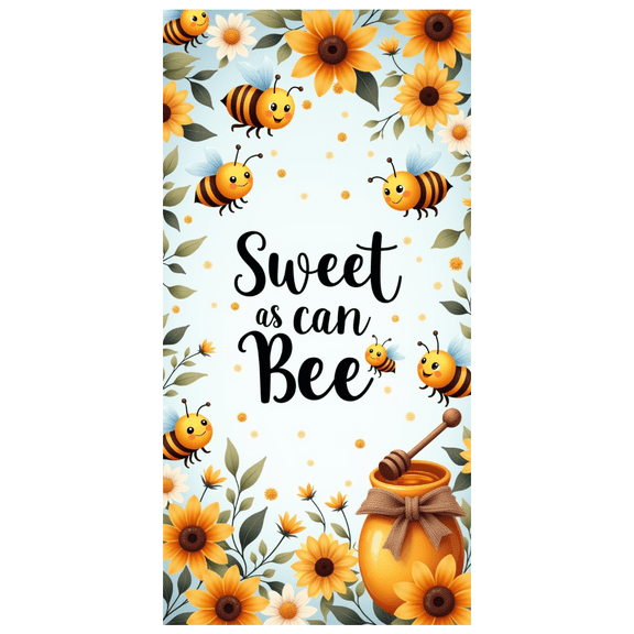 Decorative Design Bee Theme Decorative Flowers Sweet as can Bee Banner for Kids Party Spring Celebration Baby Shower