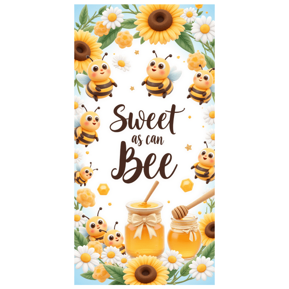 Decorative Design Bee Theme Decorative Flowers Sweet as can Bee Banner for Kids Party Spring Celebration Baby Shower
