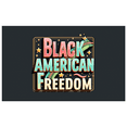 thumbnail image 1 of Decorative Design Black American Freedom Colorful Theme Freedom Celebration Equality Awareness for Cultural Events Memorial Day Independence Day, 1 of 7