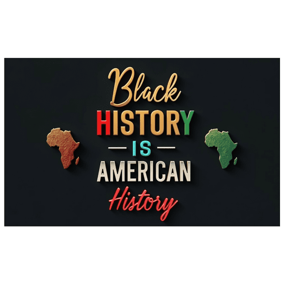 Decorative Design Black History Banner Historical Celebration American History African American Culture for Educational Event Cultural Celebration Public Awareness