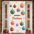 thumbnail image 1 of Decorative Design Christmas Banner Colorful Ornaments Holiday Decoration Winter Scene for Christmas Party Holiday Celebration Indoor Events, 1 of 9