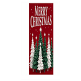 thumbnail image 1 of Decorative Design Christmas Banner Colorful Trees Holiday Decoration for Winter Party Home Decor Celebration, 1 of 9