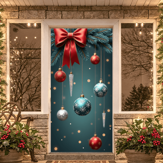 Decorative Design Christmas Banner Festive Decoration Holiday Ornament Celebration Prop for Christmas Party Holiday Celebration Winter Decoration