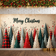 thumbnail image 1 of Decorative Design Christmas Banner Festive Decoration Merry Christmas Holiday Trees for Holiday Celebration Indoor Decoration Event Decoration, 1 of 9