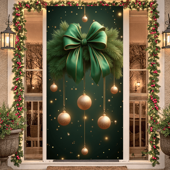 Decorative Design Christmas Banner Festive Holiday Decoration Polyester Material for Holiday Home Decoration Indoor Celebration Party Background