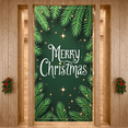 thumbnail image 1 of Decorative Design Christmas Banner Green Fir Golden Stars Merry Celebration for Holiday Party Indoor Decoration Winter Festivities, 1 of 9