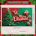 thumbnail image 1 of Decorative Design Christmas Banner Holiday Tree Candy Cane for Christmas Party Decoration Indoor Celebration Winter Event, 1 of 9