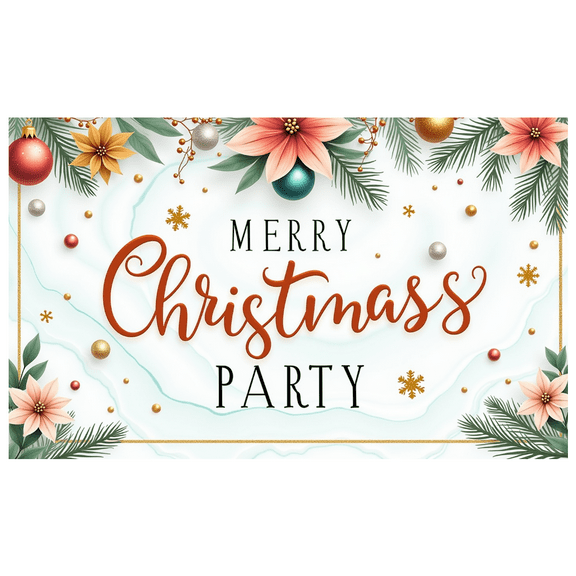 Decorative Design Christmas Party Banner Festive Decoration Holiday Celebration Backdrop for Indoor Decoration Party Celebration Seasonal Event