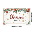 thumbnail image 1 of Decorative Design Christmas Party Banner Festive Decoration Holiday Celebration Backdrop for Indoor Decoration Party Celebration Seasonal Event, 1 of 8
