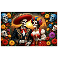 thumbnail image 1 of Decorative Design Day of the Dead Banner Colorful Theme Sugar Skull Design for Mexican Festival Celebration Holiday Party, 1 of 9