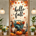 thumbnail image 1 of Decorative Design Fall Banner Polyester Material Autumn Gnome Decorative Fall Decoration Hello Fall for Seasonal Party Indoor Decoration Home Decor, 1 of 9
