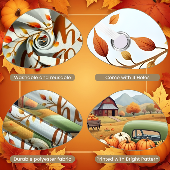 Decorative Design Fall Banner Pumpkin Farmhouse Autumn Theme for Seasonal Decor Thanksgiving Celebration Harvest Festival