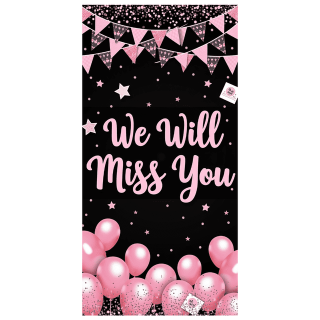 Goodbye Elements Decorative Design Farewell Party Banner Stars Design Goodbye Banner ...