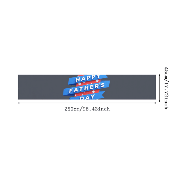 Decorative Design Father's Day Banner Colorful Pattern Event Banner for Father's Day Celebration Outdoor Indoor Party