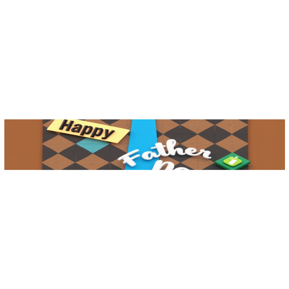 Decorative Design Father's Day Banner Colorful Theme Celebration Decoration for Father's Day Party Event Decoration Photo Backdrop