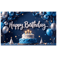 thumbnail image 1 of Decorative Design Happy Birthday Banner Balloon Decoration Birthday Party Cake Decoration Celebration Banner for Kids Party Indoor Decoration Photo Shoot, 1 of 7