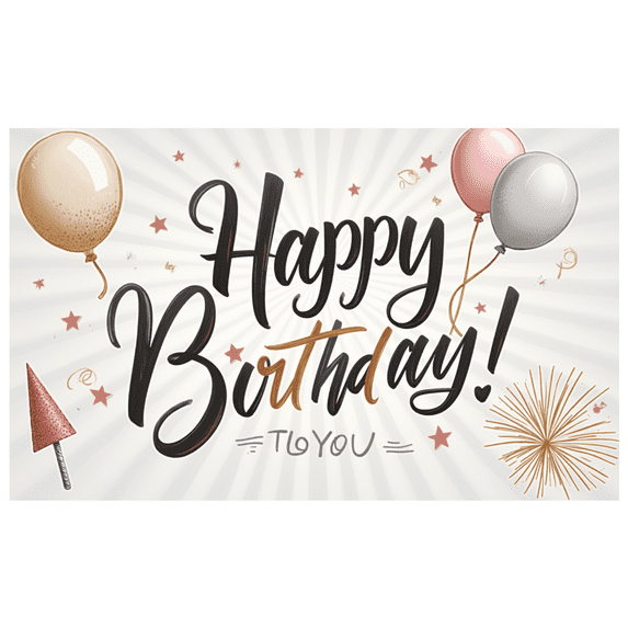 Decorative Design Happy Birthday Banner Balloon Decoration Birthday Party Celebration for Kids Party Indoor Decoration Photo Shoot