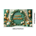 thumbnail image 1 of Decorative Design Happy Birthday Banner Balloon Decoration Floral Elements Celebration Banner for Birthday Party Event Decoration Indoor Celebration, 1 of 8