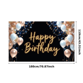 thumbnail image 1 of Decorative Design Happy Birthday Banner Balloon Decoration Party Backdrop for Birthday Party Event Decoration Indoor Celebration, 1 of 8