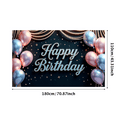 thumbnail image 1 of Decorative Design Happy Birthday Banner Colorful Balloons Birthday Party Backdrop for Birthday Party Indoor Decoration Event Celebration, 1 of 7