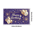 thumbnail image 1 of Decorative Design Happy Birthday Banner Colorful Balloons Celebration Backdrop for Birthday Party Event Decoration Photo Shoot, 1 of 8