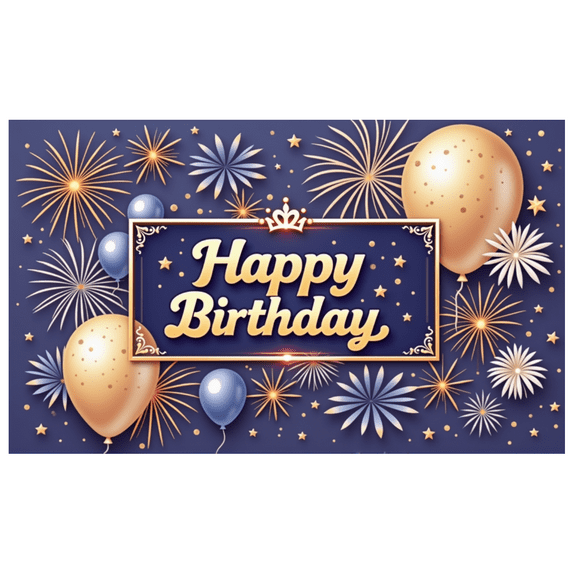 Decorative Design Happy Birthday Banner Colorful Balloons Celebration Backdrop for Birthday Party Event Decoration Photo Shoot