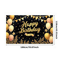 thumbnail image 1 of Decorative Design Happy Birthday Banner Colorful Balloons Celebration Banner for Birthday Party Celebration, 1 of 7