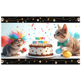 thumbnail image 1 of Decorative Design Happy Birthday Banner Colorful Theme Party Backdrop for Kids Party Indoor Decoration Photo Shoot, 1 of 8