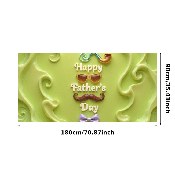 Decorative Design Happy Father's Day Banner Colorful Theme Father's Day Decoration Star Elements Pipe Illustration for Celebration Party Event Decoration Family Gathering