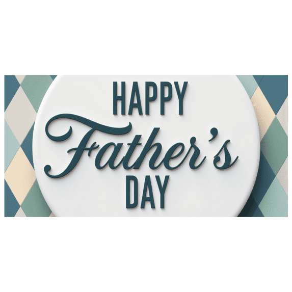 Decorative Design Happy Father's Day Banner Elegant Style Decorative Material for Father's Day Celebration Indoor Use Event Decoration