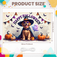 thumbnail image 1 of Decorative Design Happy Halloween Banner Dog Costume Polyester Material Pumpkin Decoration for Halloween Party Fall Festival Indoor Decoration, 1 of 9