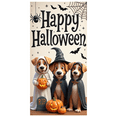 thumbnail image 1 of Decorative Design Happy Halloween Banner Pet Costume Theme Polyester Material for Halloween Party Indoor Decoration Holiday Celebration, 1 of 9
