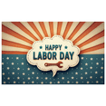 thumbnail image 1 of Decorative Design Happy Labor Day Banner Polyester Material Holiday Decoration for Holiday Celebration Indoor Decoration Outdoor Decor, 1 of 7