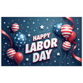 thumbnail image 1 of Decorative Design Happy Labor Day Banner Polyester Material Party Decoration Lightweight Graphic Design Celebration Banner for Holiday Celebration Indoor Decoration Event Decoration, 1 of 8